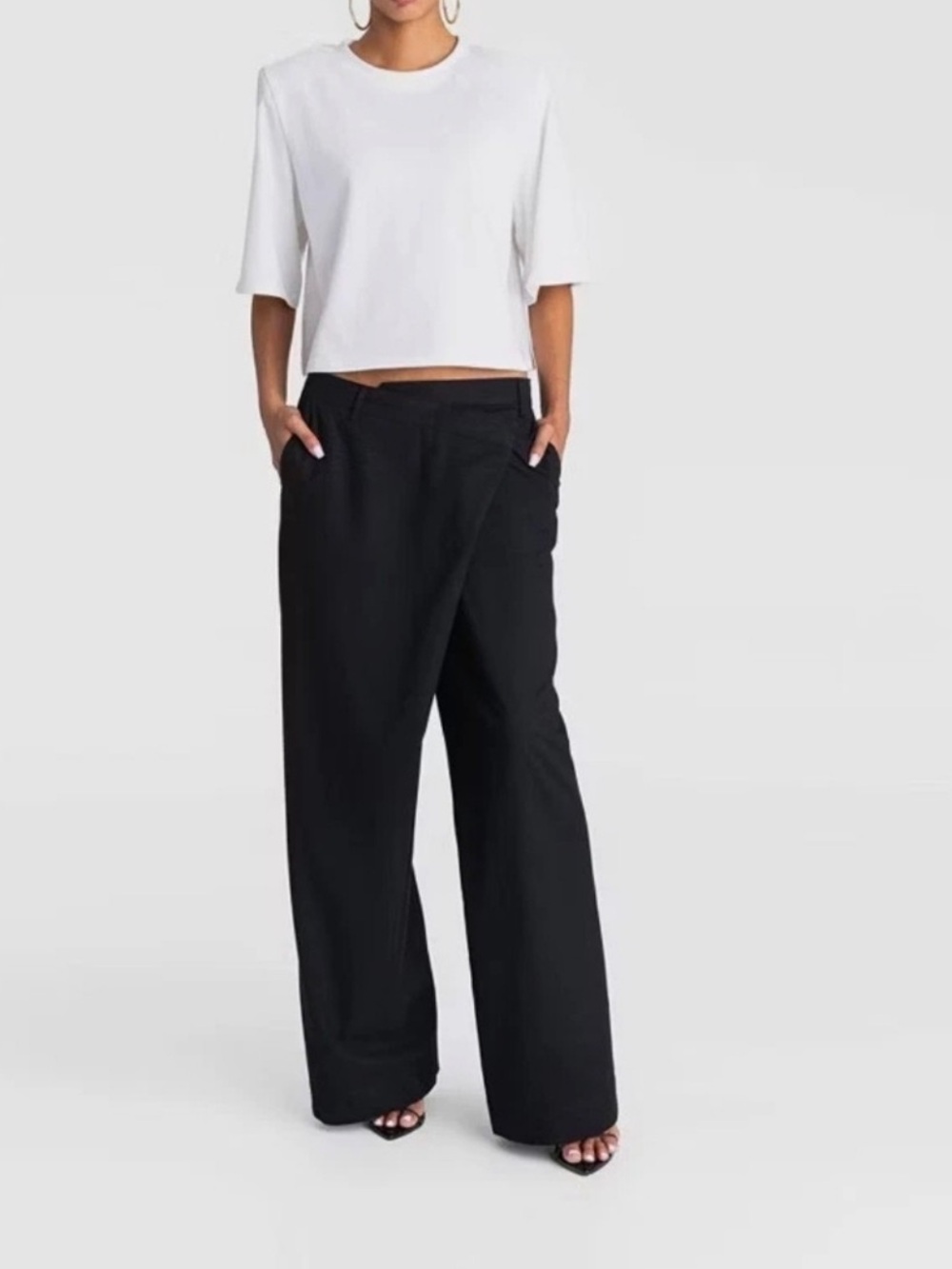 KBB by KAHLANA Women's Mid-Rise Straight Leg "The Classic Trouser'- Black